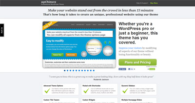 wpChimera Website Screenshot