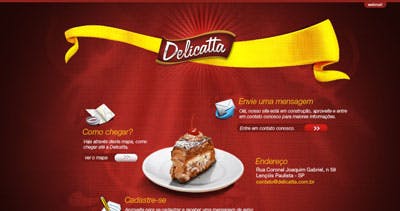Delicatta Website Screenshot