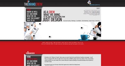 The Brand Crew Website Screenshot