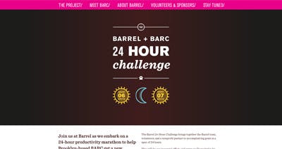 Barrel + BARC Website Screenshot