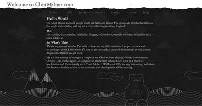 Clint Milner Website Screenshot