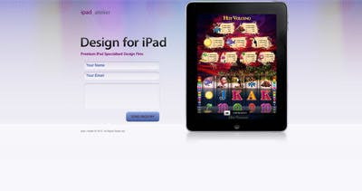 iPad Atelier Website Screenshot