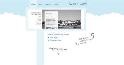 Jay Tuckwell Website Screenshot