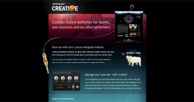 SiteFloat Creative Website Screenshot