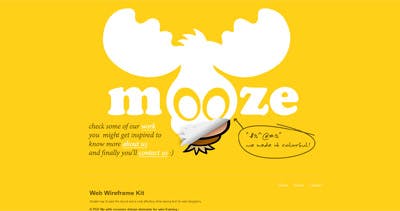 Mooze Design Website Screenshot