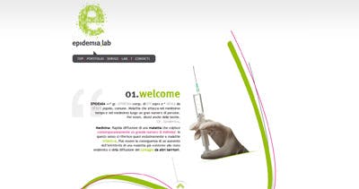 Epidemia Lab Website Screenshot