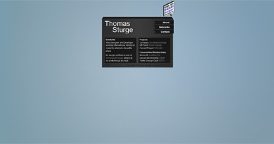 Thomas Sturge Website Screenshot