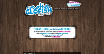 Creative Glofish Website Screenshot