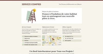 Service Compris Website Screenshot