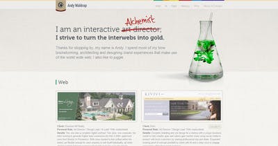 Andy Waldrop Website Screenshot