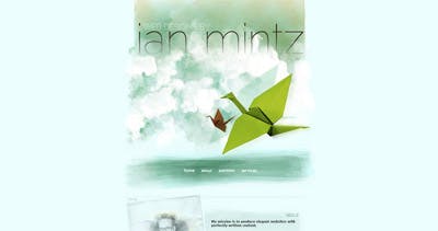 Ian Mintz Website Screenshot