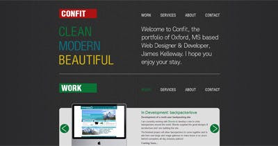 Confit Website Screenshot