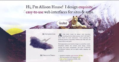 Allison House Website Screenshot