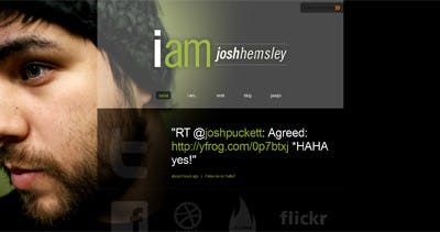 Josh Hemsley Website Screenshot