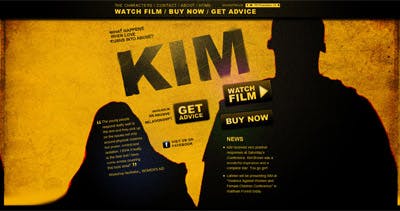 Kim – The Movie Website Screenshot