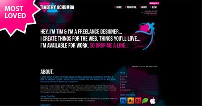 Timothy Achumba Website Screenshot