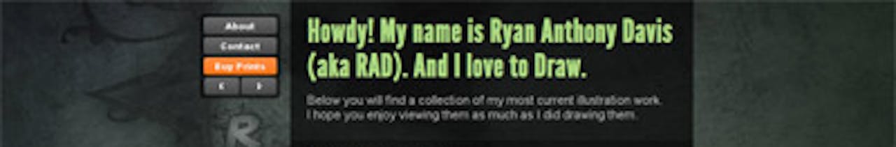 Ryan Anthony Davis Website Screenshot