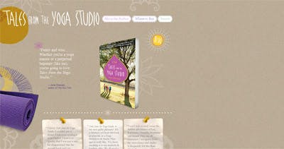 Tales from the Yoga Studio Website Screenshot