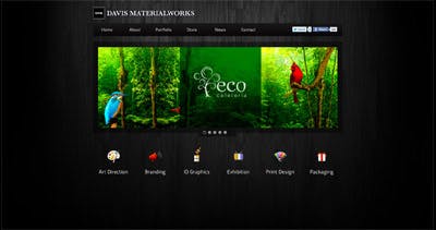 Davis Materialworks Website Screenshot