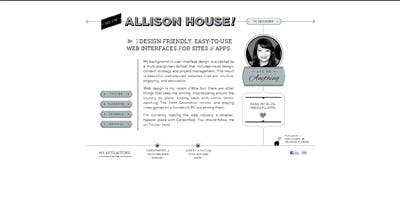 Allison House Website Screenshot