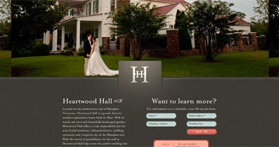 Heartwood Hall Website Screenshot