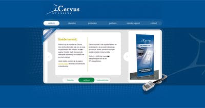 Cervus Website Screenshot