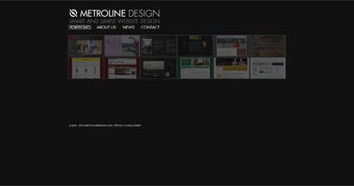 Metroline Design Website Screenshot