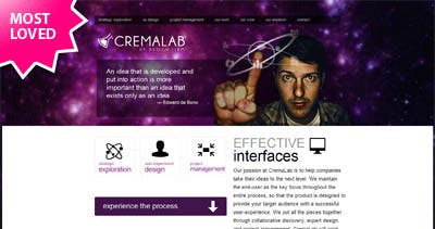 CremaLab Website Screenshot