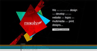 Moksha Design Studio Website Screenshot