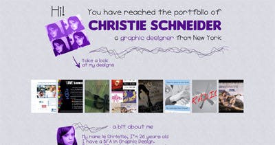 Christie Schneider Website Screenshot