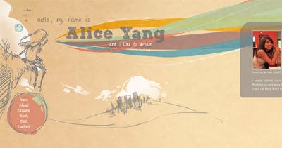 Alice Yang Website Screenshot
