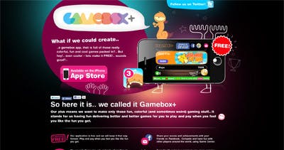 Gamebox Website Screenshot