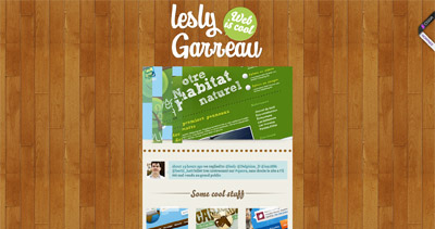 Lesly Garreau Website Screenshot