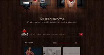 Night Owl Interactive Website Screenshot