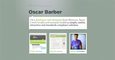 Oscar Barber Website Screenshot