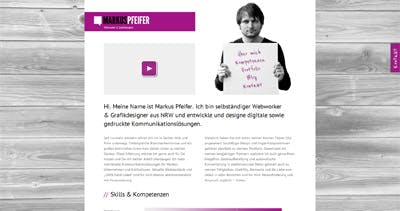 Markus Pfeifer Website Screenshot