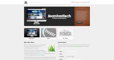 Maarten Keizer - One Page Website Award