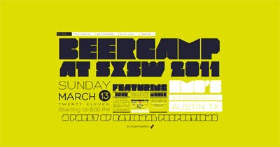 BeerCamp at SXSW 2011 Website Screenshot