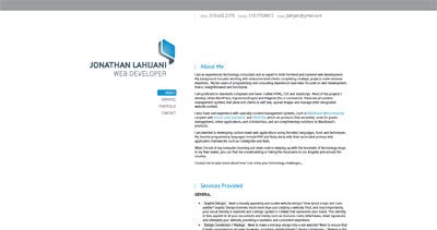 Jonathan Lahijani Website Screenshot