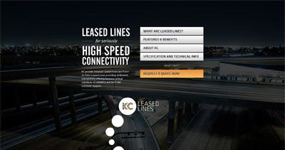 Leased Lines Website Screenshot