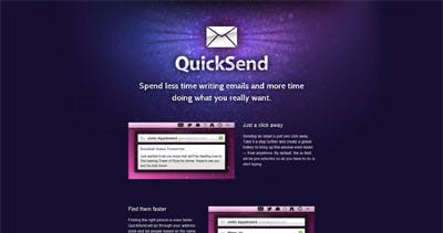 QuickSend Website Screenshot