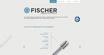 Fischer Website Screenshot