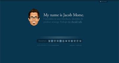 Jacob Morse Website Screenshot