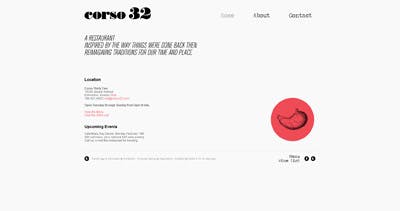 Corso 32 Website Screenshot