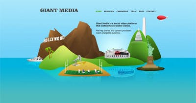 Giant Media Website Screenshot
