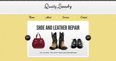 Quality Laundry Professionals Website Screenshot