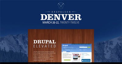 DrupalCon Denver 2012 Website Screenshot