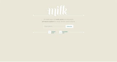 Milk Inc. Website Screenshot
