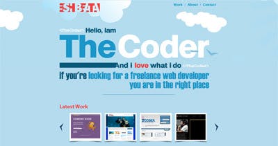 The Coder Website Screenshot