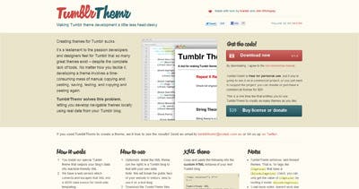 TumblrThemr Website Screenshot